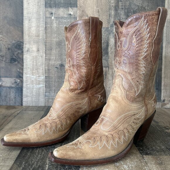 Old Gringo Pointed Toe Eagle Western Cowboy Boots Womens 9 B - Picture 2 of 12